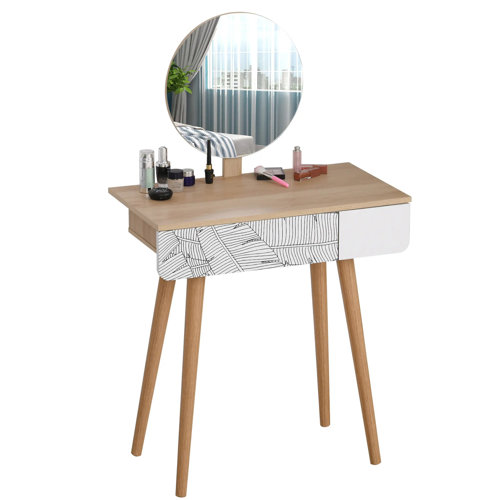 Mikado Living Elsie Dressing Table with Mirror Wayfair.co.uk